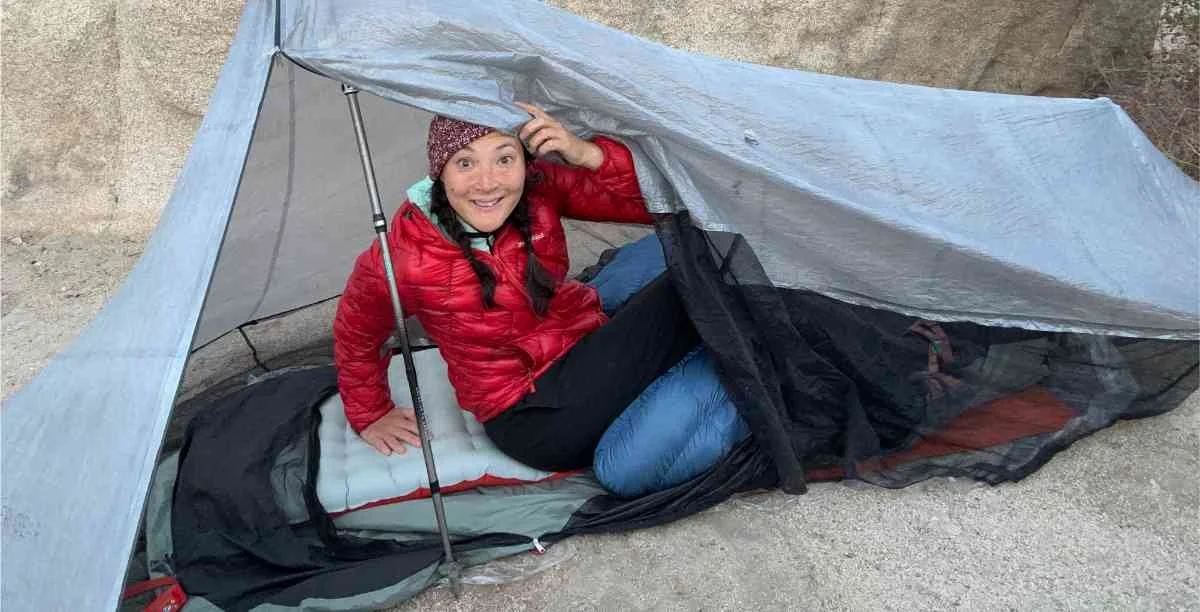 NEMO Tensor All-Season Sleeping Pad laid out on camping ground