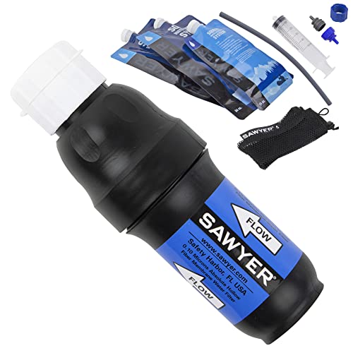 Sawyer Squeeze Water Filtration System with pouch and cleaning syringe